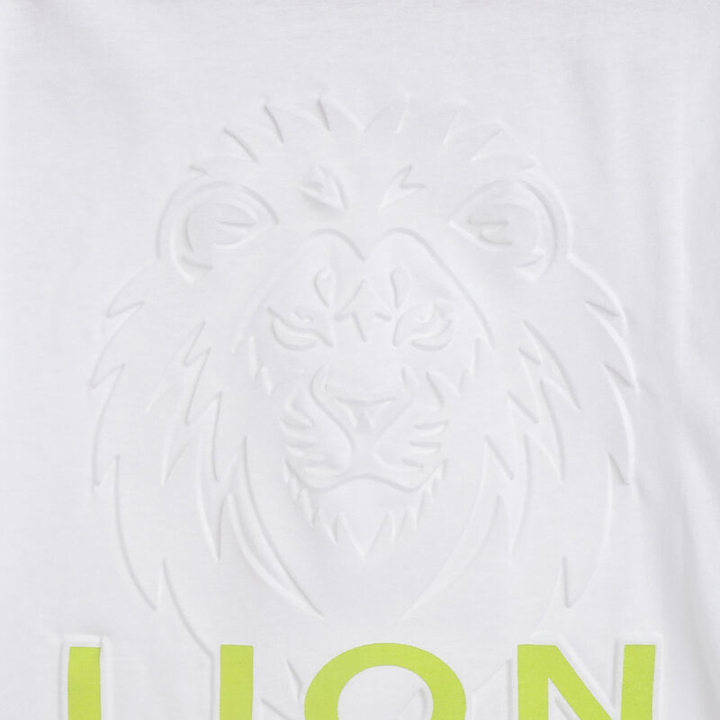 Boys White Neon Printed Short Sleeve T-Shirt image number 3